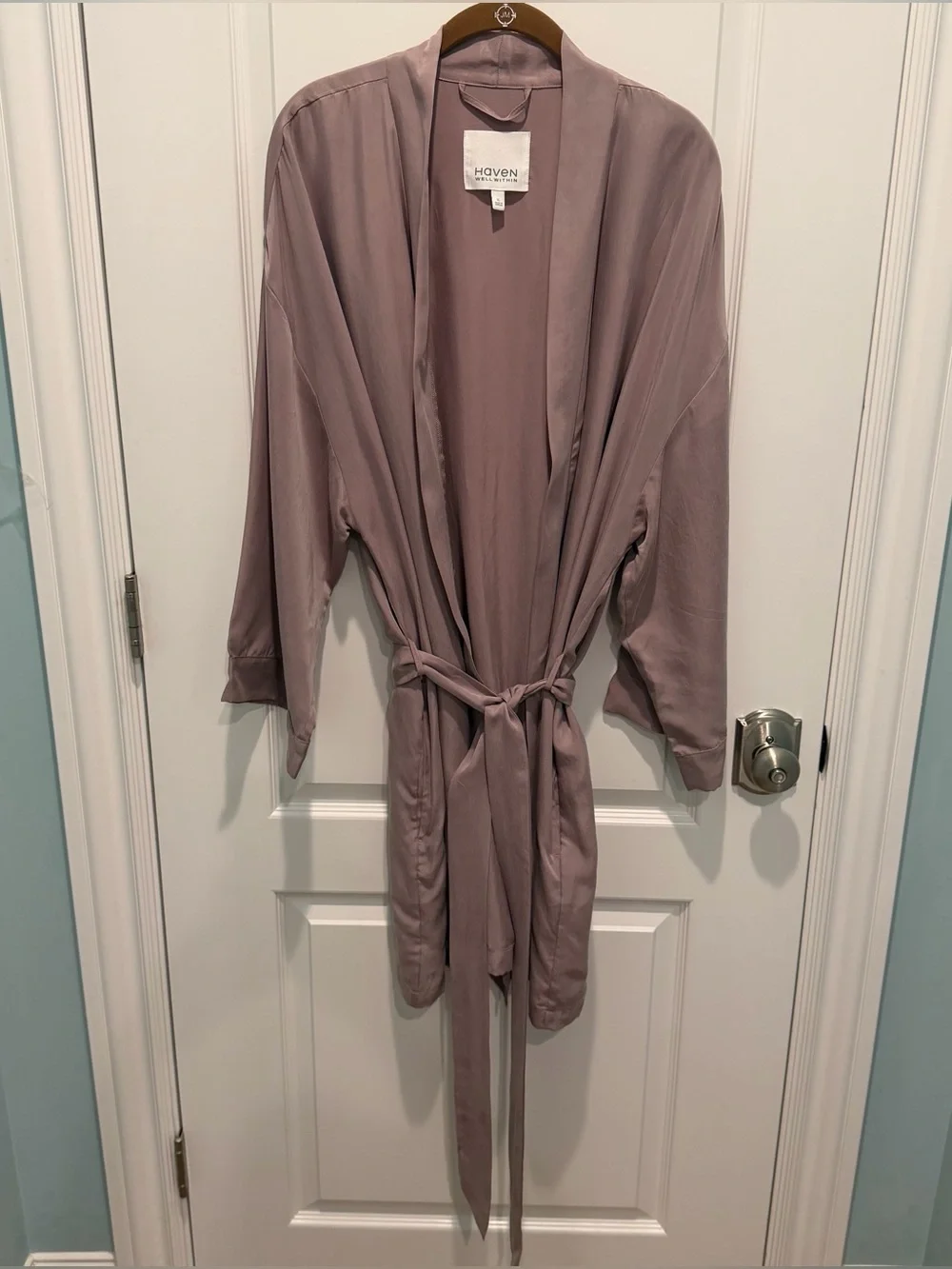 Haven Well Within Women's Washable Rayon Robe Mauve Color Size XL
